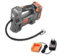 Compresseur d'air batterie - FUXTEC FX-E1CI20 - 20V pour pneus, matelas - Set batterie 2Ah et chargeur 1A