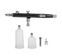 Compresseur d'air Brosse Pistolet de pulvérisation Mini Brosse à Air Peinture Outils d'art Kit aérographe Kit Pistolet à Peinture Art Outil pour Art Peinture Passe Temps modèle pulvérisation(Black)