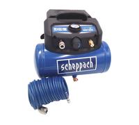Compresseur d'air comprimé Scheppach HC06 avec tuyau 6L 9,7kg sans huile Appareil à air comprimé