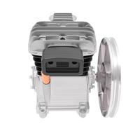 Compresseur d'air comprimé - Tête de compresseur d'air avec 2 cylindres - Tête de compresseur d'air avec poulie max. 10 bar - Pour les industries telles que l'électronique, l'ingénierie, la