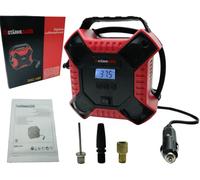 Compresseur d'air de gonflage de pneu numérique automatique HurthAG 12V, compact et portable, manomètre pour un gonflage précis 11 BAR / 160 PSI