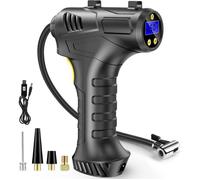 Compresseur d'air de gonfleur de pneu sans fil, batterie rechargeable USB 12 V, pompe à pneu de voiture portable 150 PSI, pompe à