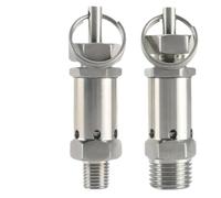 Compresseur d'air de soupape de sécurité à ressort sanitaire en acier inoxydable 304 réglable BSPT mâle 0,5 1 2 3-10 bar 6,3 mm 9,5 mm 1,2 cm BSPT mâle _ 8 bar fixe)