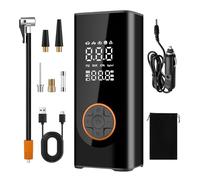 Compresseur d'air de voiture - Gonfleur de pneu électrique pour moto et vélo - Gonfleur portable pour pneus de voiture gonflables