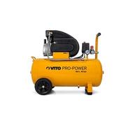 VITO - Compresseur d'air 50L Silencieux 10 bar 145 PSI 2.5 CV Débit 206 L/min