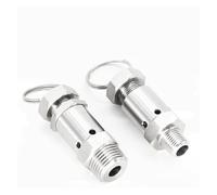 Compresseur d'air fait maison, soupape de sécurité de surpression d'échappement réglable en acier inoxydable 1/4 1/2 de qualité sanitaire 304 "304"(1/2 inches,0.8mpa)