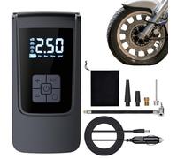 Compresseur D'air Multifonctionnel - Pompe À Main Numérique Rechargeable De Type C Avec Coque ABS, Cylindre À Double De 7,4 V 12 V, Débit De 15 L Par Minute, Outil Haute Pression De 110 Psi