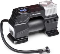 Compresseur d'air numérique Dunlop Pompe à air 150PSI/10Bar 3 embouts inclus Affichage LED numérique noir