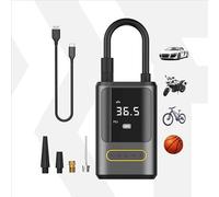 Compresseur d'air numérique sans fil pour voiture 7,4 V, 70 W, 150 PSI, 18 L/min, Roll Fast, voiture, vélo, moto, ballons, divers autres objets gonflables, banque de puissance 2 x 2000 mAh, portable,