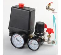 Compresseur d'air OUTAD - Régulateur de pression - Valve de Pressostat - Contrôle 2021 - Manomètre en fer