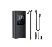 Compresseur d'air portable avec éclairage LED, écran LCD numérique, pompe à air filaire/sans fil 150 PSI 120 W et manomètre for pneus(Wireless Style)