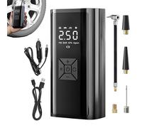 Compresseur D'air Portable De Gonflage De Pneus - ABS De 120 W+Boîtier En Métal, Design Compact Sans Fil 620 G, Pompe Rechargeable Avec Affichage De La Pression | Utilisation De Camion Pour