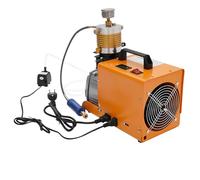 Compresseur d'air portable - Pompe à air électrique haute pression - Pour fusils PCP, bouteilles de plongée, pneus 1,8 kW 300 bar 100 l/min - Refroidissement avec tampon anti-vibration