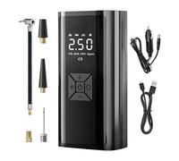 Compresseur d'air Portable,Pompe à Air Portable pour Moto | Gonfleur de Pneus sans Fil Rechargeable avec Affichage LED pour Voiture Camionnette Moto Vélo Garage Maison Voyage Camping Urgences
