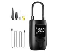 Compresseur d'air portable - Pompe à pneu électrique, gonfleur numérique compact, adaptateur haute pression pour voiture, moto, vélo | Pompe à air sans fil pour véhicules, garage, ho