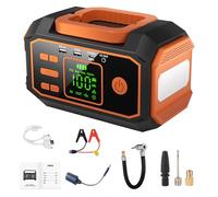 Compresseur d'air portable, pompe de compresseur d'air, pompe à air automatique, compresseur d'air robuste, gonfleur de pneu portable, compresseur d'air multifonction, gonfleur de pneu avec lumière