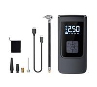 Compresseur d'air portable pour gonfleur de pneu, modèle USB | Manomètre sans fil avec batterie de 6000 mAh pour voiture, vélo, moto, 150 psi