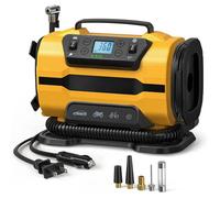 Compresseur d'air portable - uverbon - Lampe torche LED - 150 Psi 35 L/min 40 L/min avec affichage numérique LED.