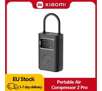 Compresseur d'air portable Xiaomi Mijia 2 Pro, Gonfleur de pneus numérique, Pompe à air électrique avec lampe LED pour voiture, vélo et moto