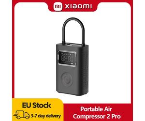 Compresseur d'air portable Xiaomi Mijia 2 Pro, Gonfleur de pneus numérique, Pompe à air électrique avec lampe LED pour voiture, vélo et moto