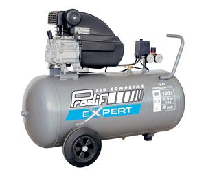 Compresseur d'air PRODIF 100 litres 8 bar à entraînement direct monocylindre sur roues - 1245