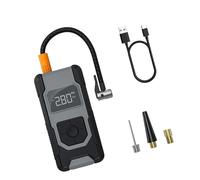 Compresseur d'air rechargeable avec écran LED 150 PSI pour voiture, moto, vélo, ballon, urgences, gonflage des pneus, ABS mode préréglé, pompes à air de voiture