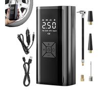 Compresseur D'air Sans Fil - Gonfleur De Pneu Portable LED, Pompe Électrique À Arrêt Automatique Haute Pression, Mini | Balles Vélo Voiture Pneus Moto Voyage Extérieur, LED Mini Ensemble De Compresseu