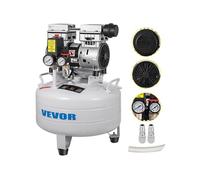 Compresseur d'Air Sans Huile Avec 1.1 HP Vertical 165L/min Outil d'Atelier 30L