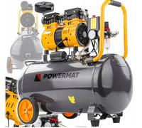 Compresseur D'Air sans Huile Jumeau Piston 8 BAR 50L 3,8PS Régulateur