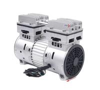 Compresseur d'air sans huile, moteur puissant de 750W, pression de 8bar, argenté