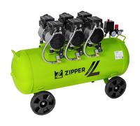 Compresseur d'air silencieux 90 lt 8 bar Zipper zi-com90si