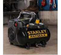 Stanley DST101/8/6 - Compresseur d'air portatif - 0,75kW - 8 Bar - 6L - 105L/min