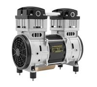 Compresseur d'air, tête de pompe, 1500 W, avec fil de condensateur, 1380 tr/min, 140 l/min, 0,7 Mpa, avec garde de sécurité et 2 silencieux