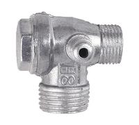 Compresseur d'air unidirectionnel Check Return Accessoires Connect Pipe Fittings Mâle-fileté 3 ports Compresseur Portable Accessoires Tuyau Séparateur d'huile Pressostat Gonfleur de pneu