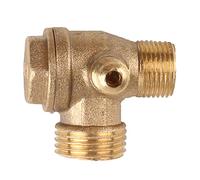 Compresseur d'air unidirectionnel Check Return Accessoires Connect Pipe Fittings Mâle-fileté 3 ports Compresseur Portable Accessoires Tuyau Séparateur d'huile Pressostat Gonfleur de pneu