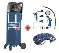 Compresseur d'air vertical Scheppach HC51V - 50L - 1500 W - 10 bars - 2 CV (Livré avec 13 accessoires + tuyau 10m)