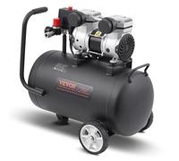 VEVOR Compresseur d'air sans huile – Réservoir 30 L – 220 V 650 W 2,0 CFM 90/120 PSI – Silencieux