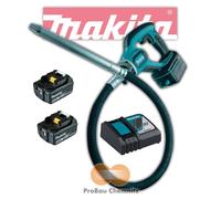 Compresseur de béton sans fil Makita DVR450Z 18 V avec 2 x 5,0 + bouteille vi...