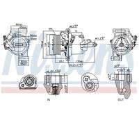 Compresseur de climatisation 1234yf PAG 46 YF 891074 NISSENS pour SMART RENAULT