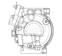 MAHLE ACP 635 000P Compresseur de clim
