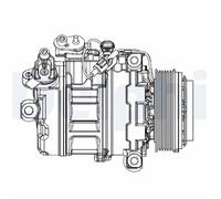 Compresseur de climatisation DELPHI CS20547