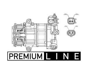 Compresseur de climatisation MAHLE ACP 654 000P