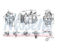 Compresseur de climatisation NISSENS 890893