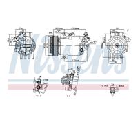 Compresseur de climatisation NISSENS 891012