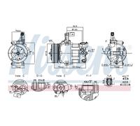 Compresseur de climatisation NISSENS 891034