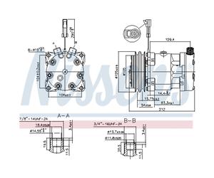 Compresseur de climatisation NISSENS 89518