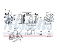 Compresseur de climatisation NISSENS KLIMA NIS 890947