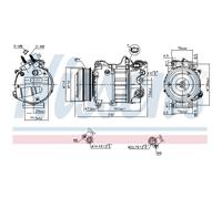 Compresseur De Climatisation NISSENS Pour Land Rover Range LW LG L405