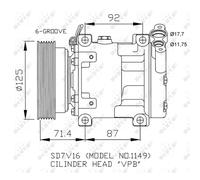 Compresseur de climatisation NRF 32267