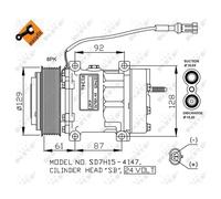 Compresseur de climatisation NRF 32780